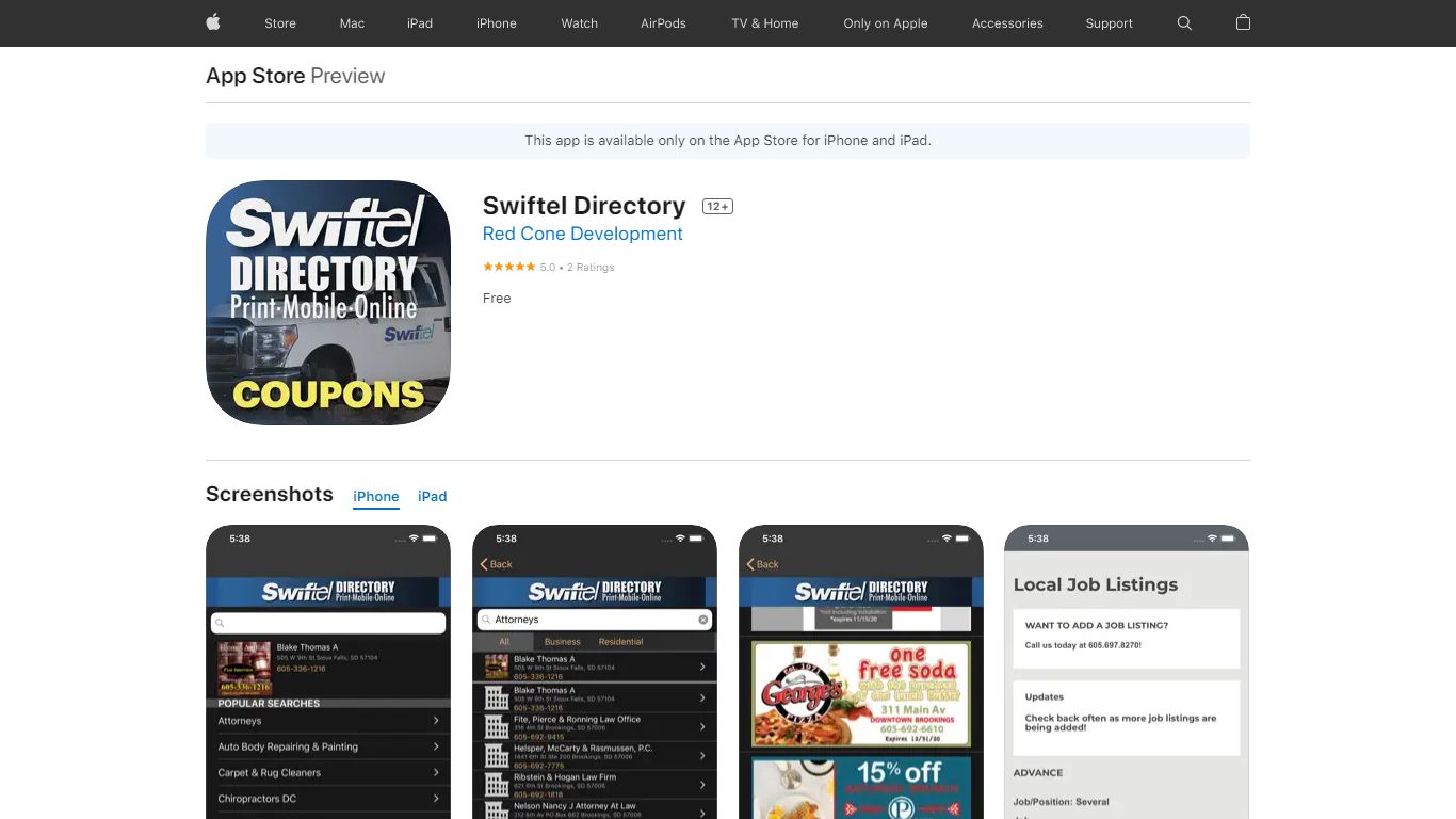 ‎Swiftel Directory on the App Store